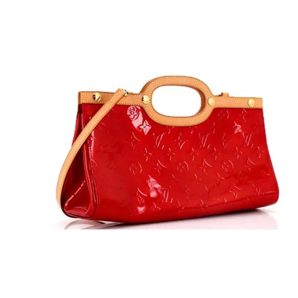 Red Roxbury Drive Handbag Monogram Vernis - Picture 2 of 4